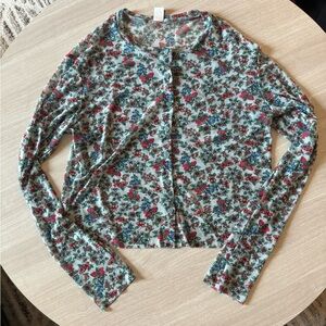 Only Hearts Floral Long Sleeve Top - Multicolor